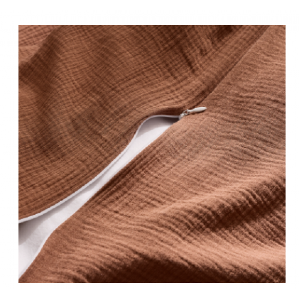 Housse de Couette Marron Muslin Brunelli