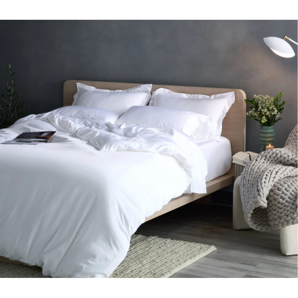 White Cooling Duvet Cover