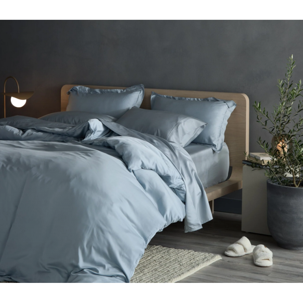 Blue Cooling Duvet Cover