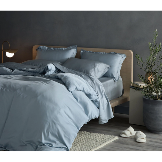 Blue Cooling Duvet Cover