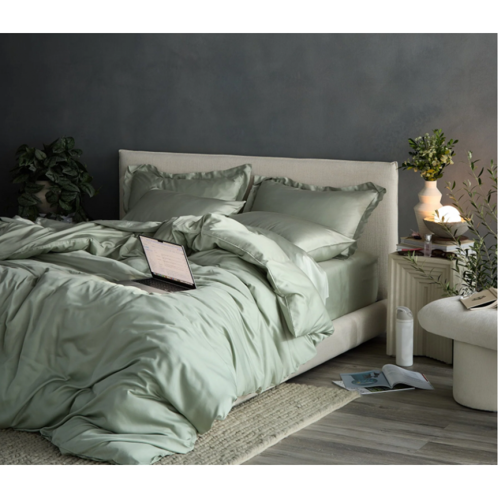 Sage Cooling Duvet Cover