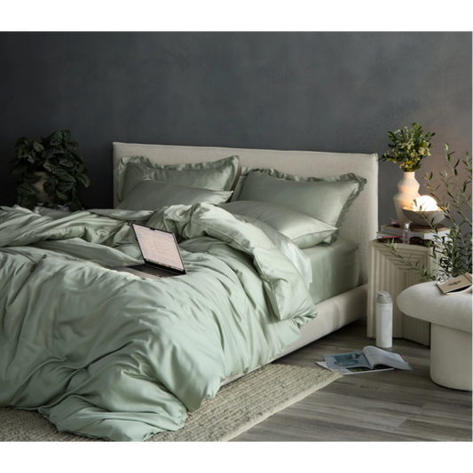 Sage Cooling Duvet Cover