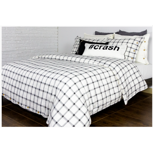 Skyland Black and White Check Duvet Cover