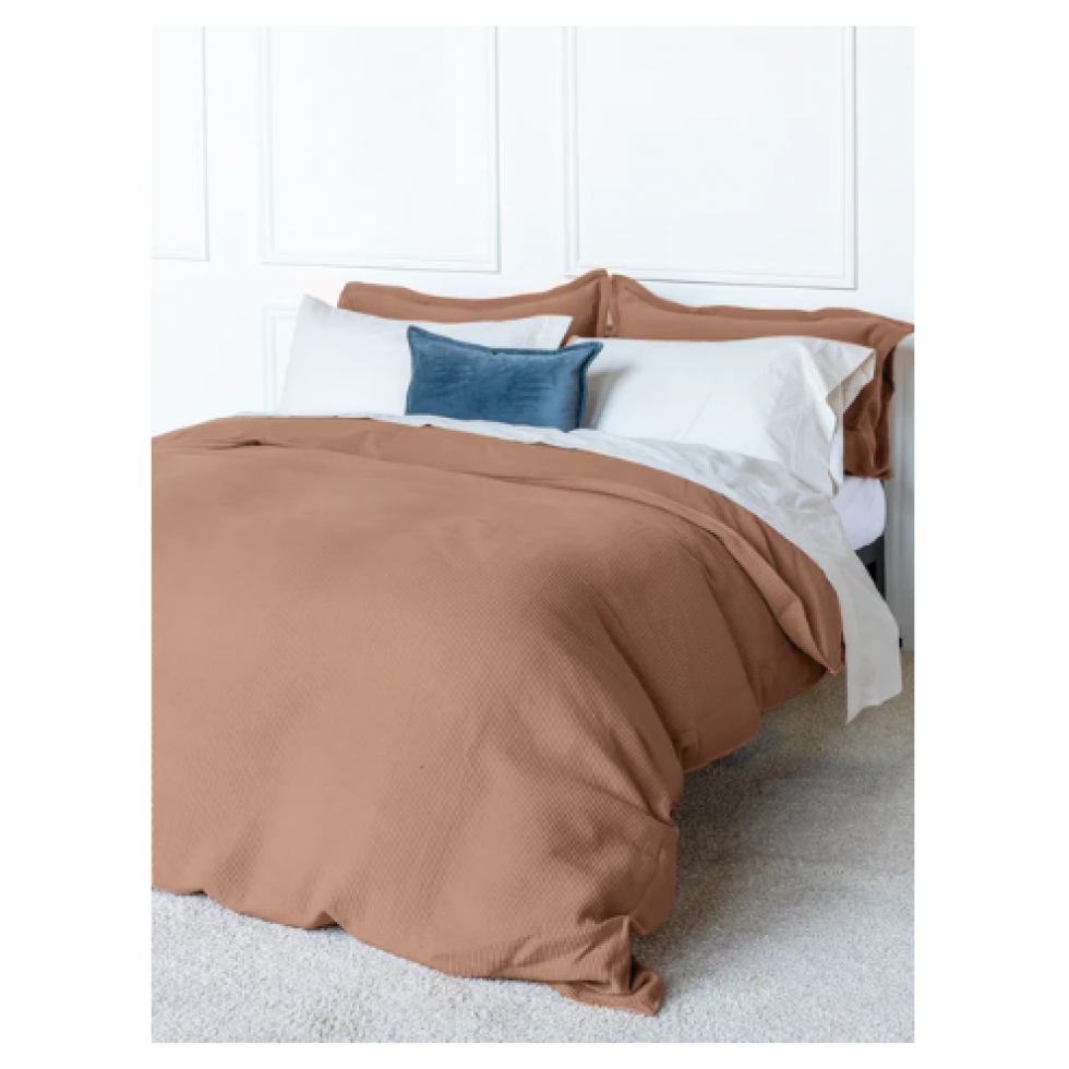 Sophia Siena Ribbed Cotton Duvet Cover