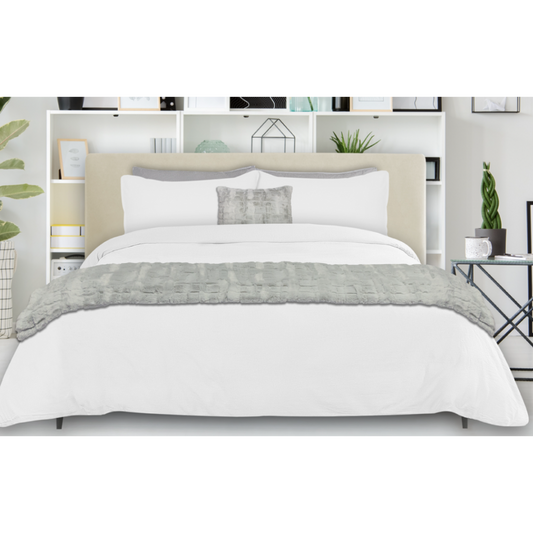Morgan Bleached White Linen Duvet Cover