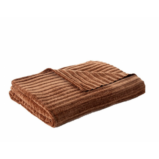 Jeté En Chenille Hippy Terracotta