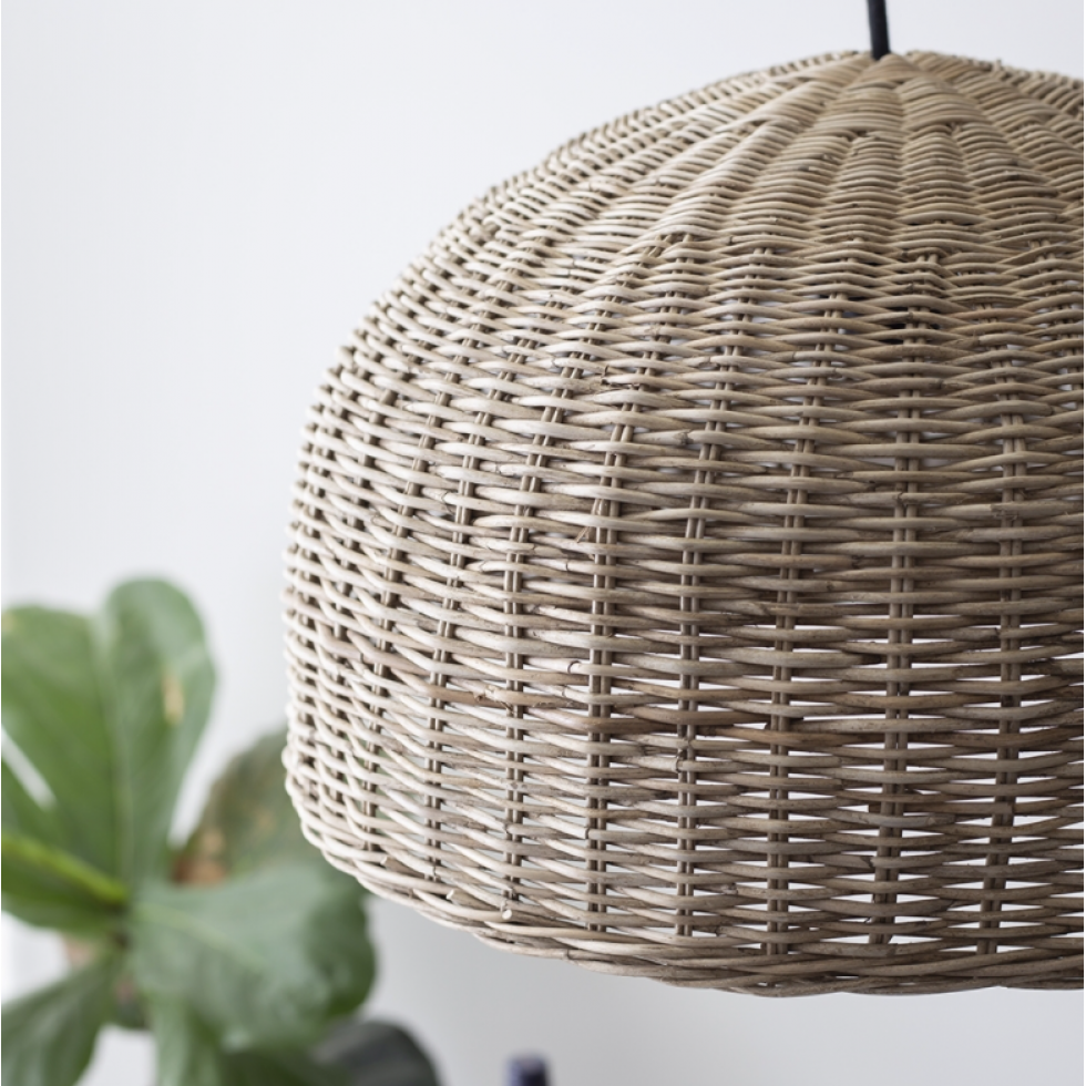 Large Rattan Hanging Lamp