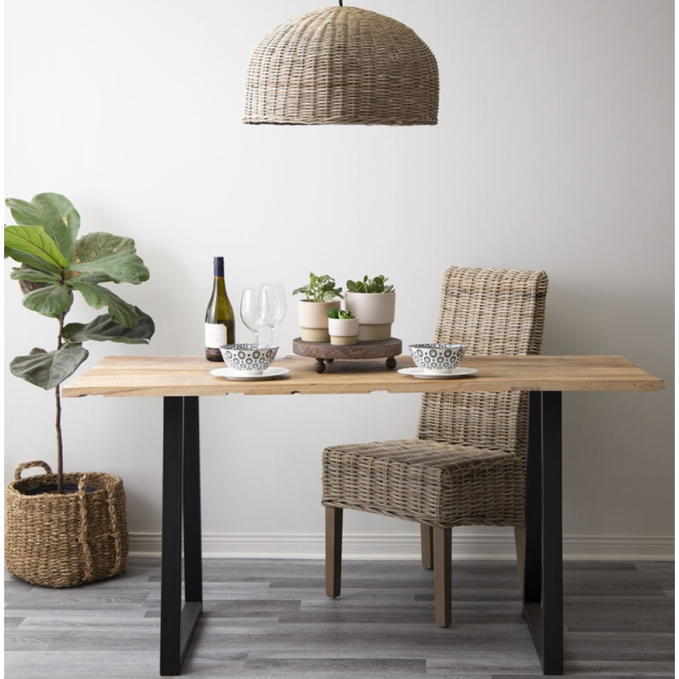 Large Rattan Hanging Lamp