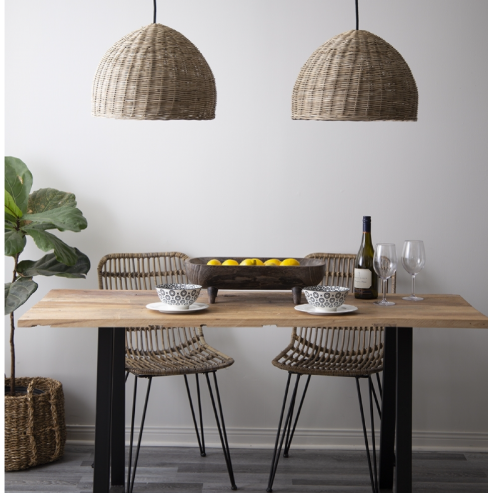 Lampe Suspendu Rotin