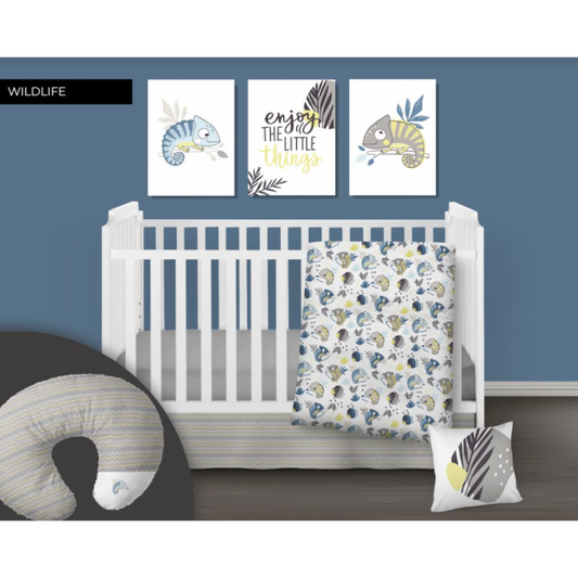 Wildlife Baby Bedding – Tropical Adventure and Soft Colors