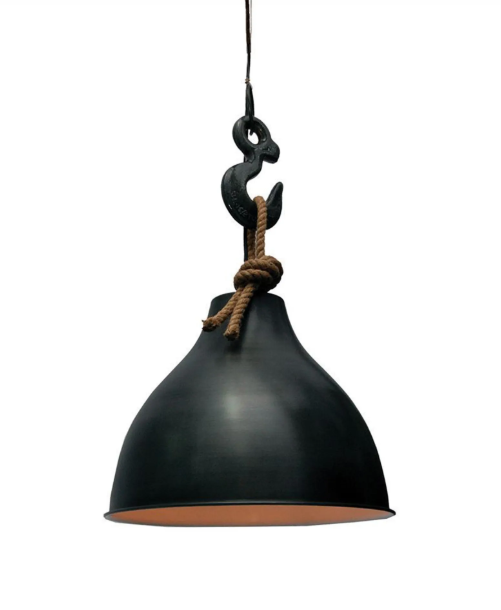 Luminaire suspendu industrielle noire
