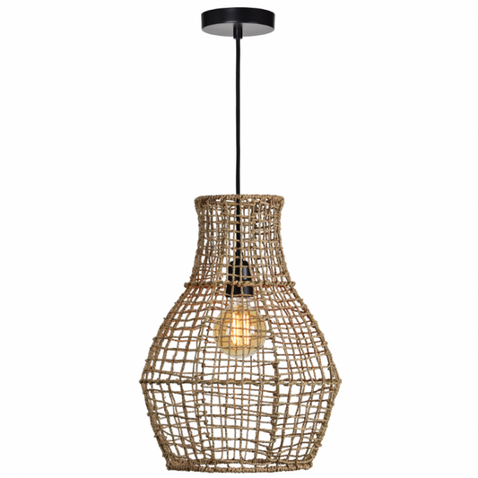 Luminaire Suspendu Nahanni – Tressage Naturel Bohème