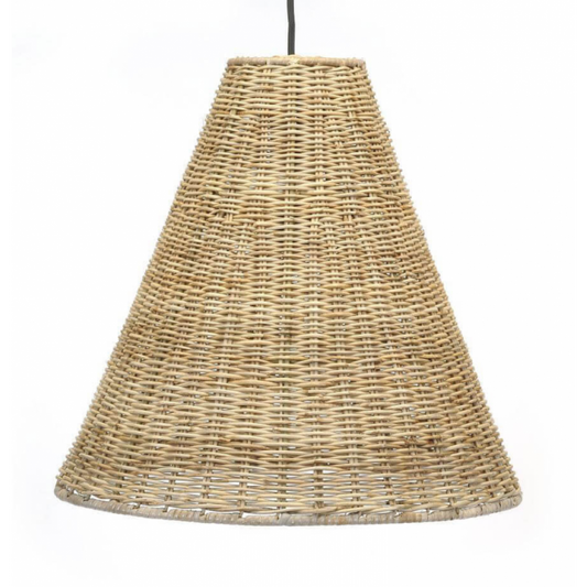 Luminaire Suspendu Rotin – Conique Naturel Bohème