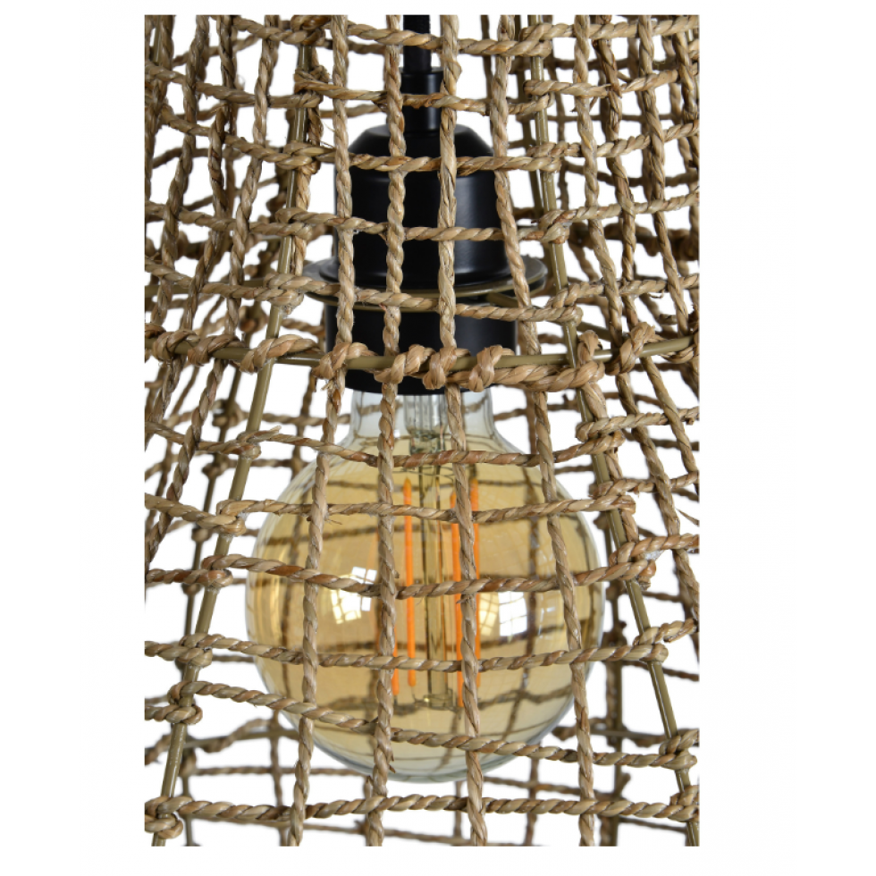 Luminaire Suspendu Nahanni – Tressage Naturel Bohème