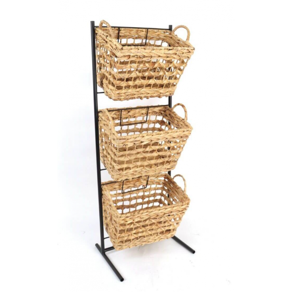 3-Basket Water Hyacinth Storage Unit