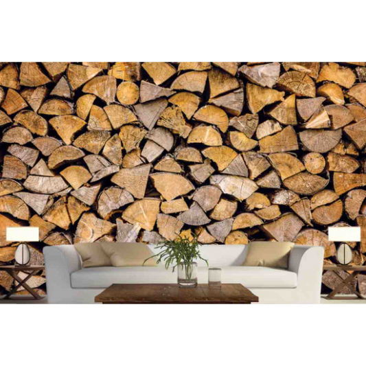 Wood Rope Wall Mural – Ultra Realistic Rustic Effect