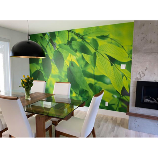 Green Leaves Mural