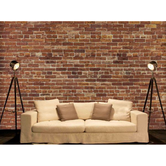 Industrial Style Red Brick Wall Mural