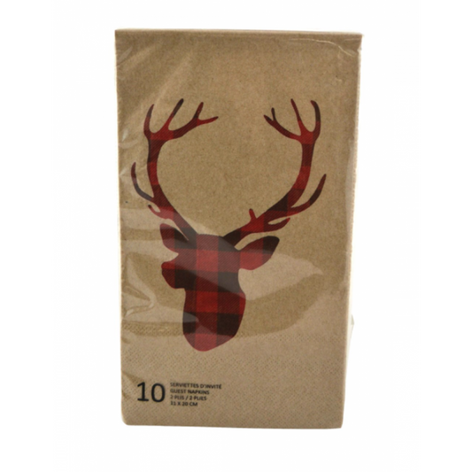 Chalet Deer Tartan Napkins – Rustic Atmosphere