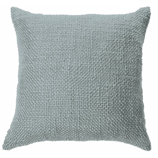 Oreiller Européen Tricot Bleu Océan – Douceur Chic