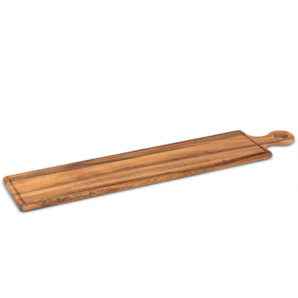 Acacia serving board with handle