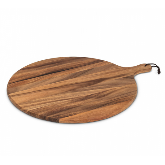 XL round acacia serving board