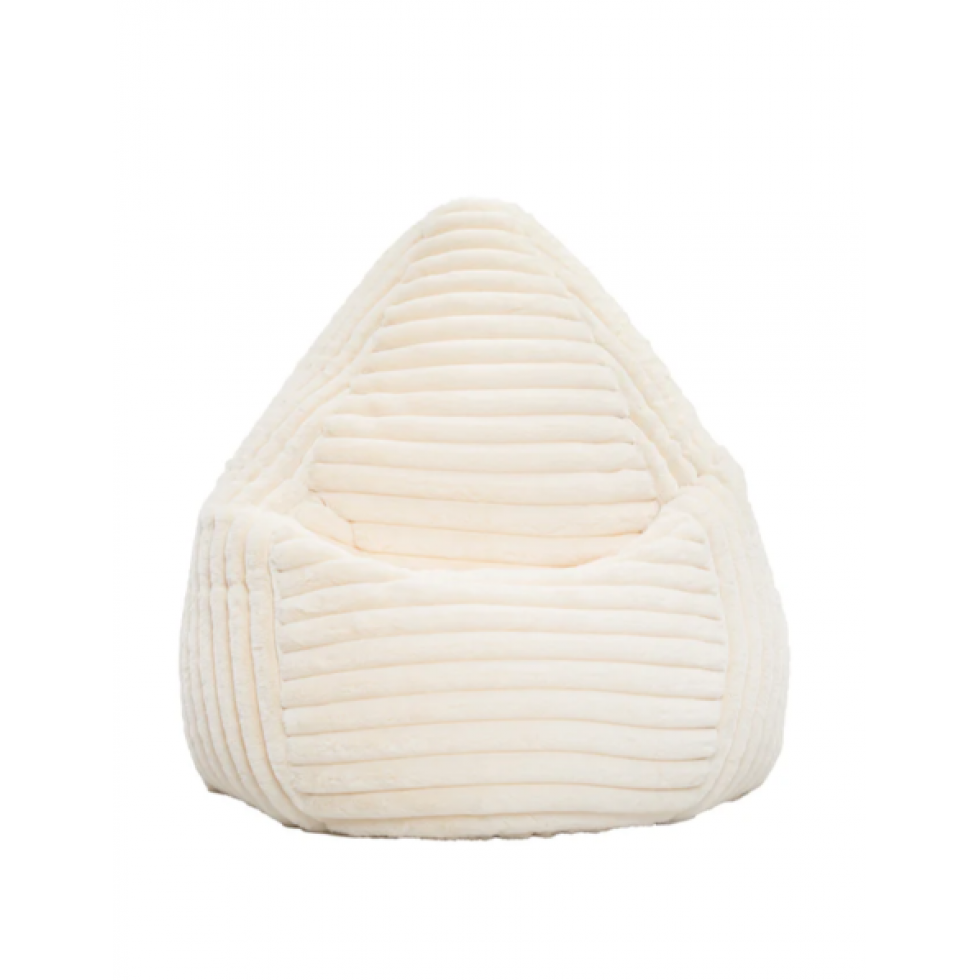 Pouf Raya XL velours côtelé naturel