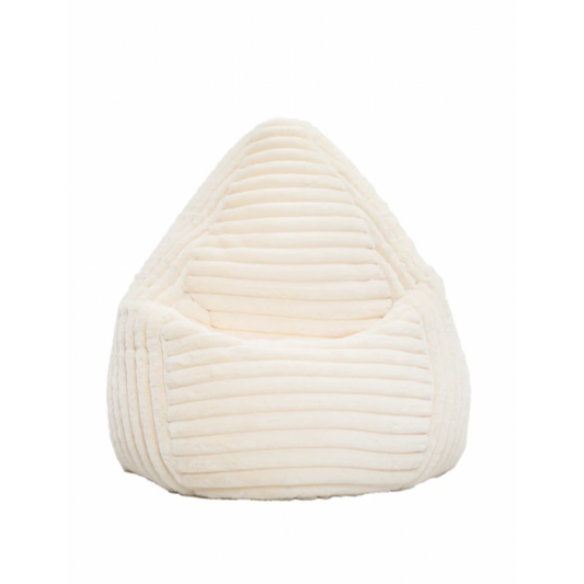 Pouf Raya XL velours côtelé naturel