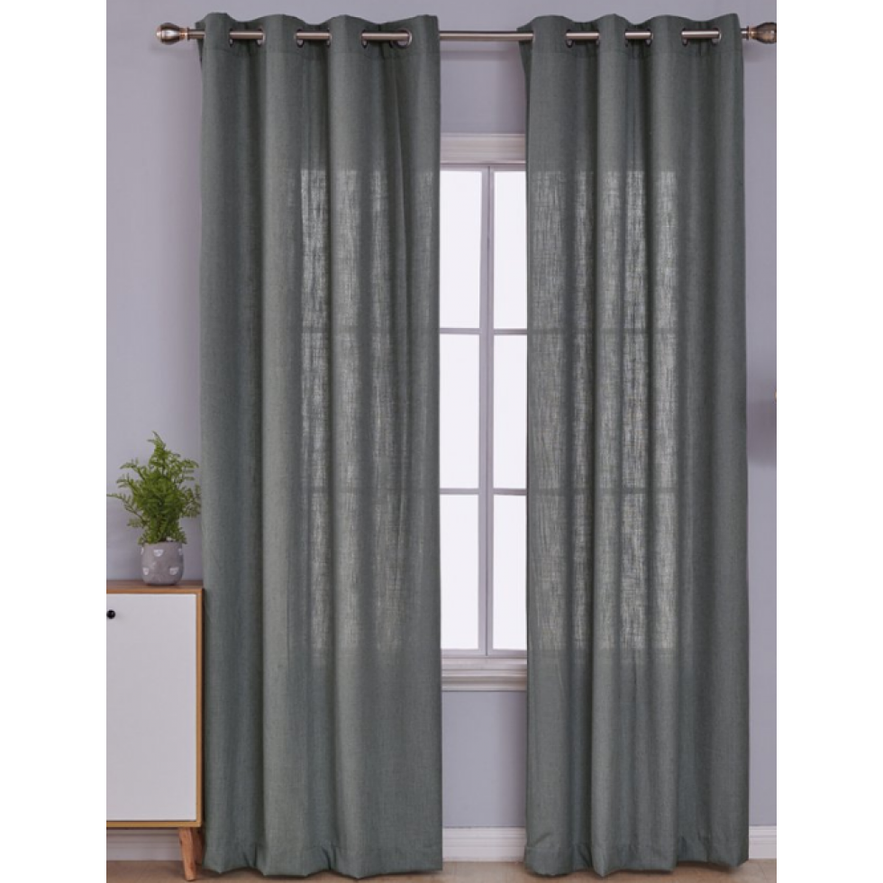 Elegant Natural Iron Gray Curtain
