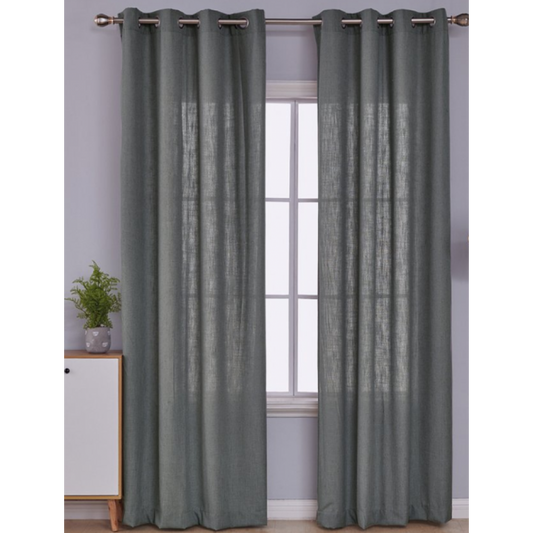 Elegant Natural Iron Gray Curtain