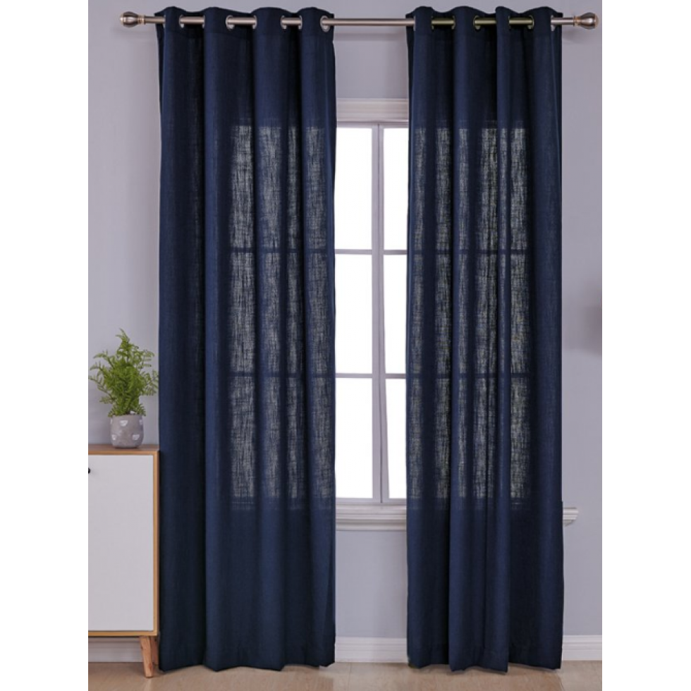 Chic and Modern Navy Blue Curtain