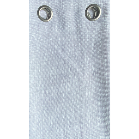 Elegant White Linen Texture Curtain