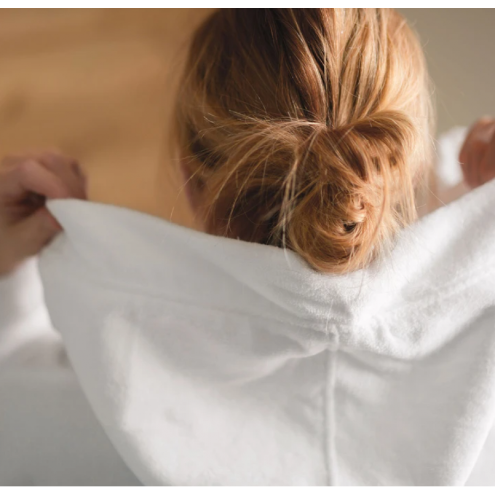 Robe de Chambre Spa Blanche à Capuchon Ultra Confortable