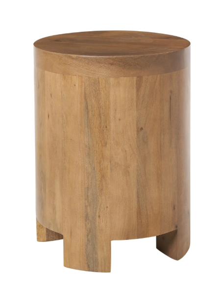Table d’appoint ronde bois manguier