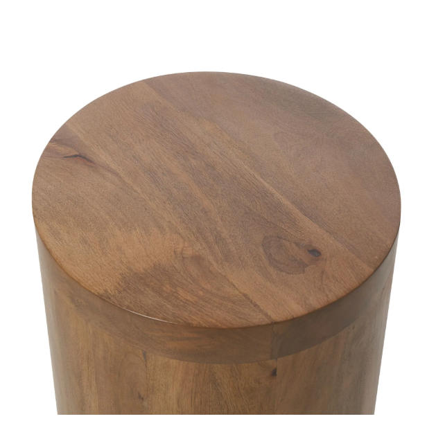 Table d’appoint ronde bois manguier