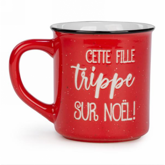 This Girl Trips On Christmas Mug - Festive Red