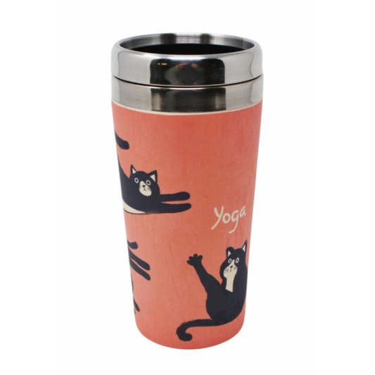 Insulated Travel Mug – Yoga Cats