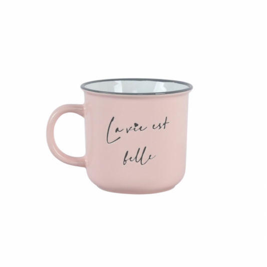 Pink Mug – Life Is Beautiful