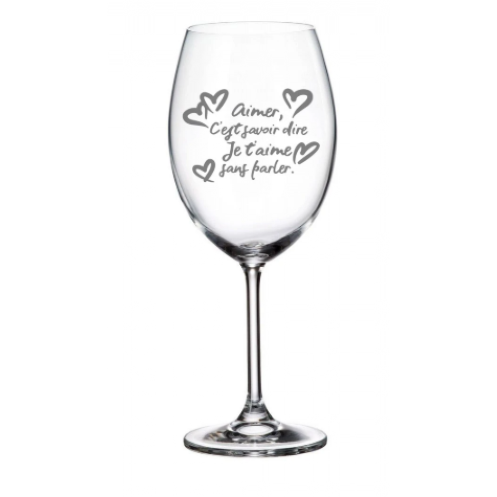 Wine Glass – Love, I Love You Without Speaking