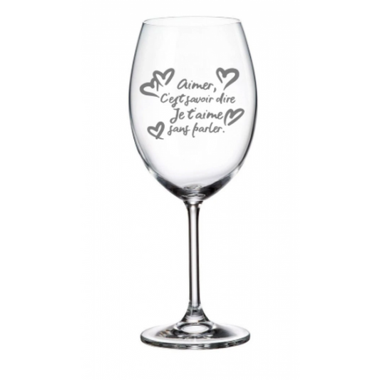 Wine Glass – Love, I Love You Without Speaking