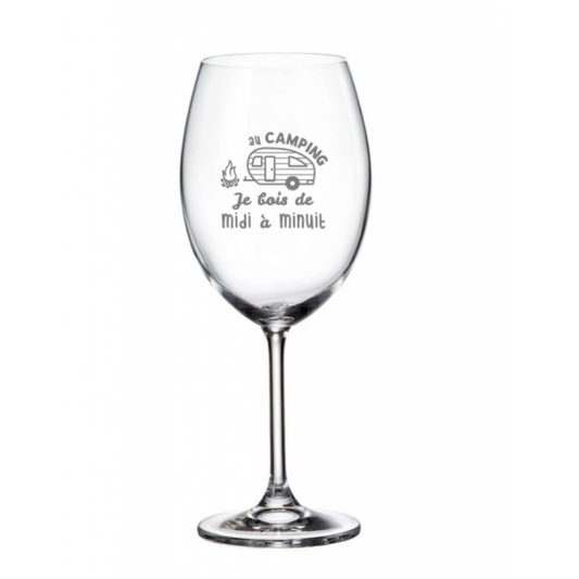 Verre à Vin – Au Camping Je Bois de Midi à Minuit