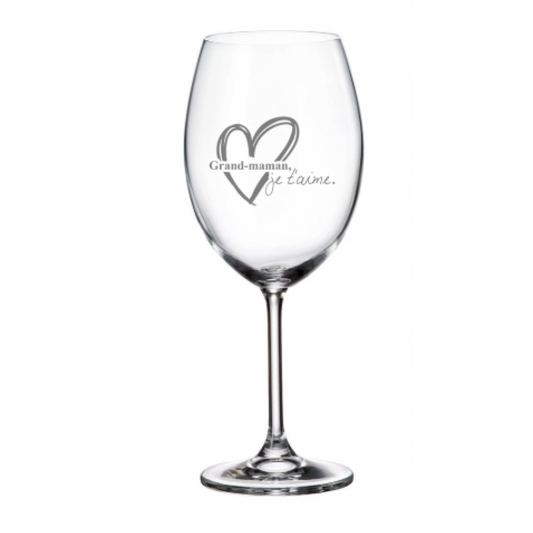 Wine Glass – Grandma I Love You