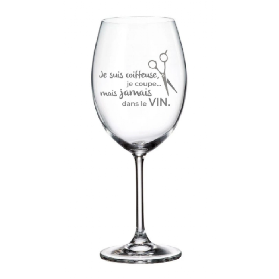 Wine Glass – I’m a Hairdresser, I Cut But Never in Wine