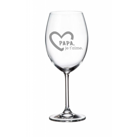 Verre à Vin – Papa Je T’aime
