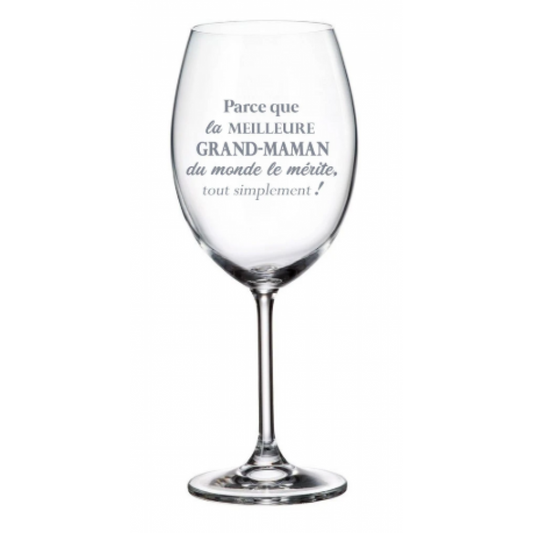Wine Glass – Because Grandma