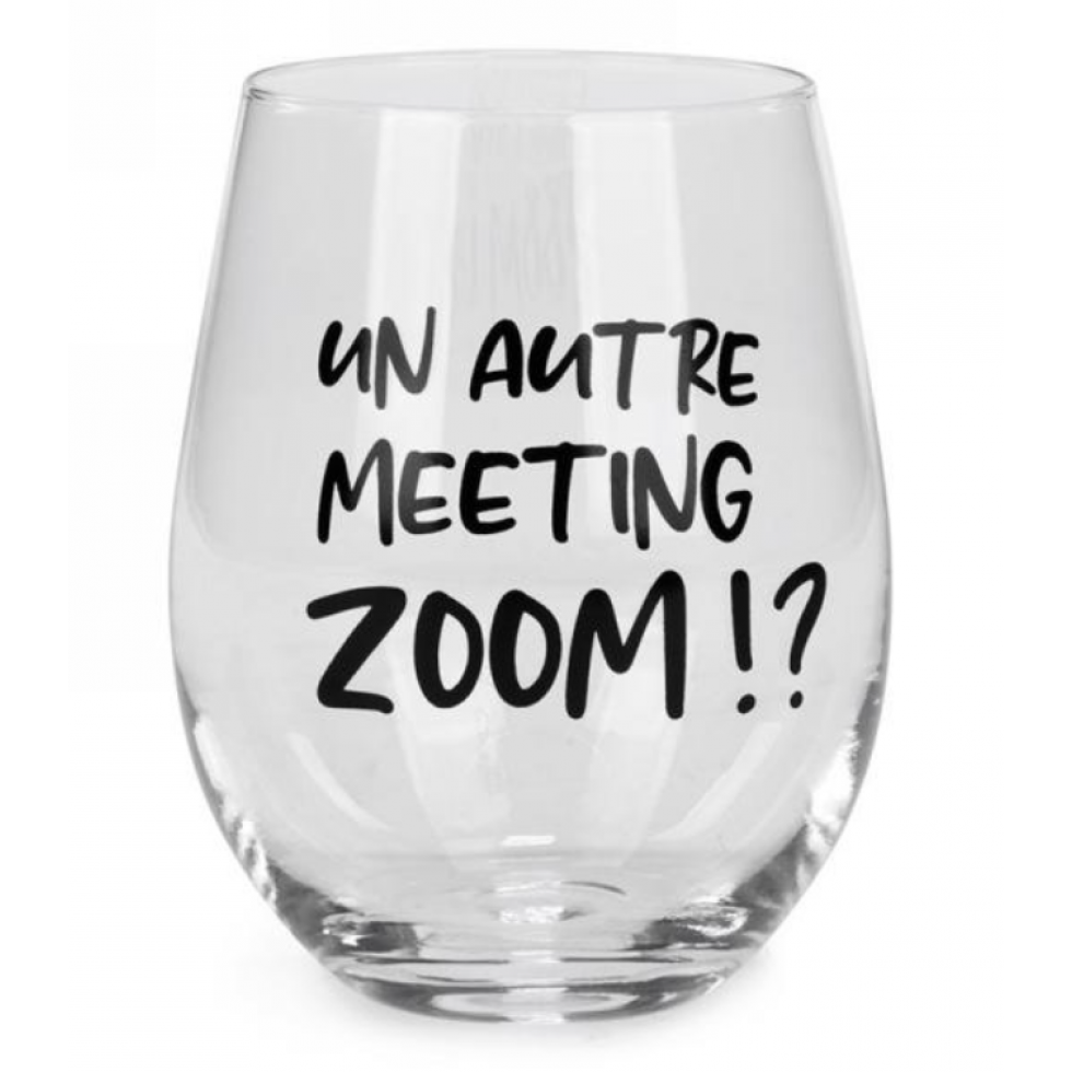 Stemless Wine Glass – Another Zoom Meeting!?