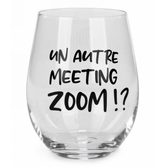 Stemless Wine Glass – Another Zoom Meeting!?