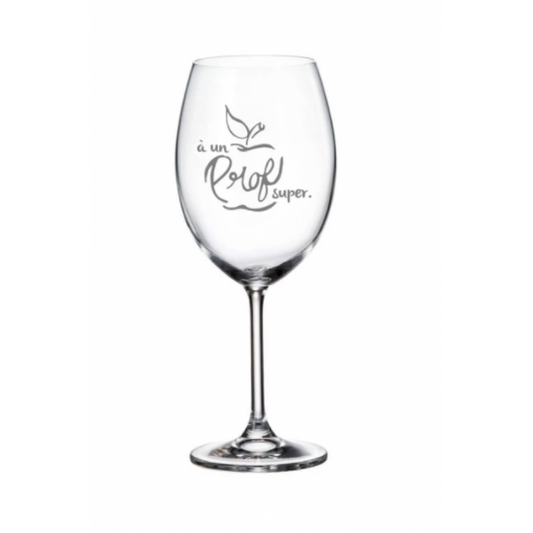 Wine Glass – To a Super Teacher