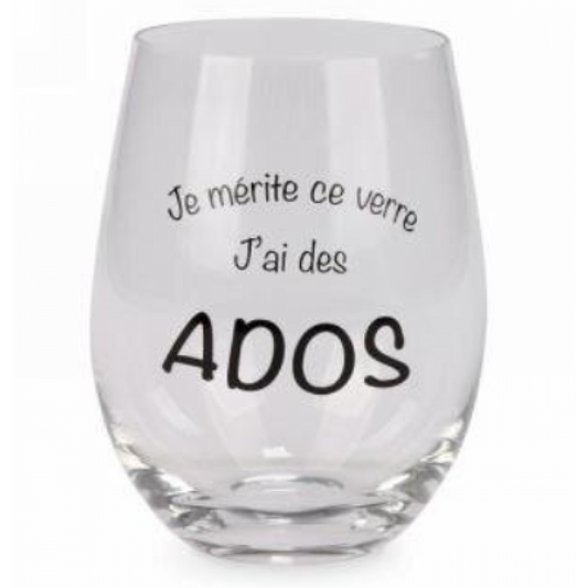 Stemless Wine Glass – I Deserve This Glass I Have Teenagers