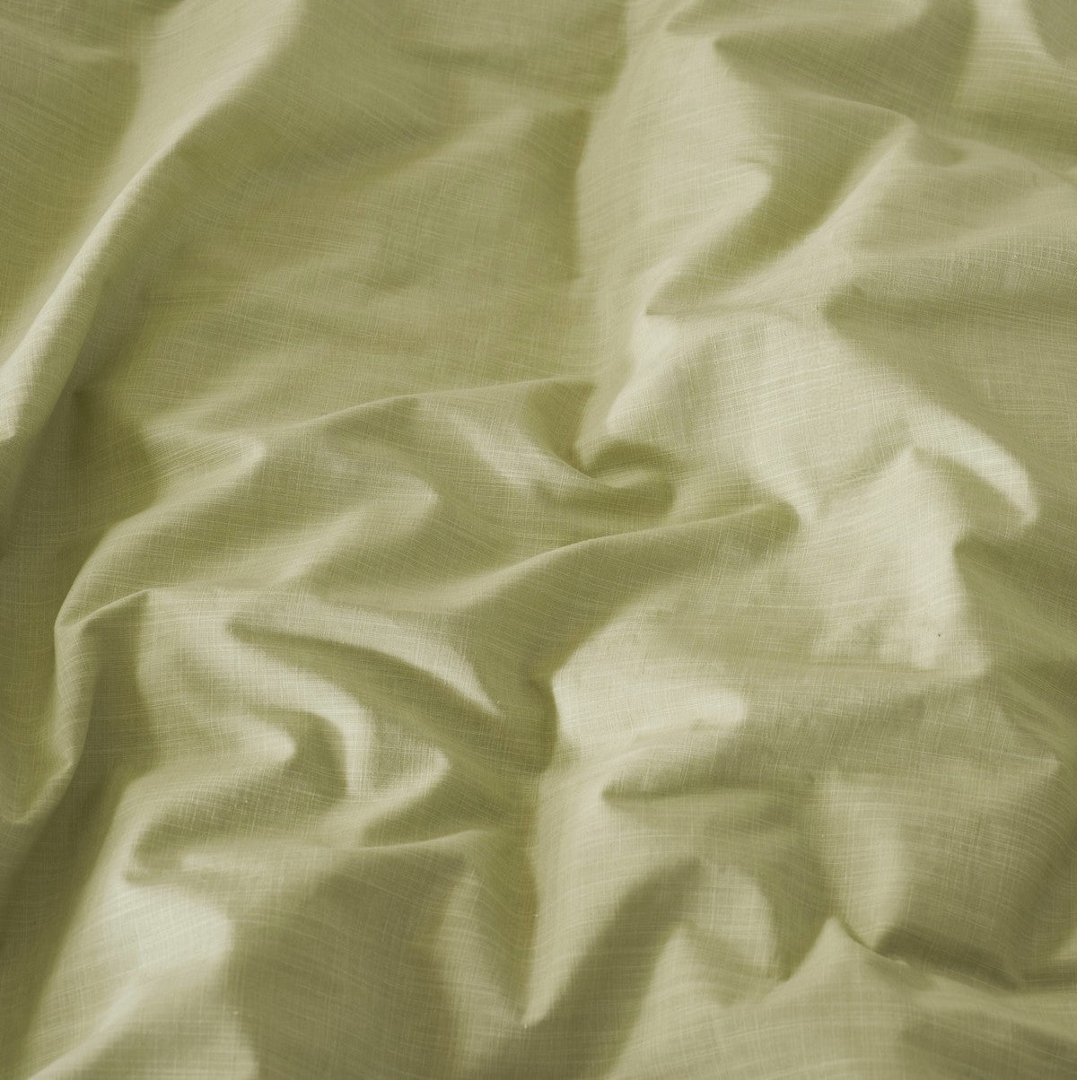 Housse de couette unie verte Nita